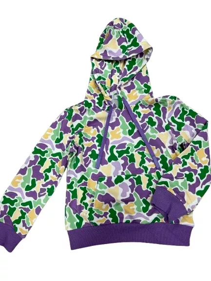 Lulu Bebe Mardi Gras Unisex Camo Hoodie