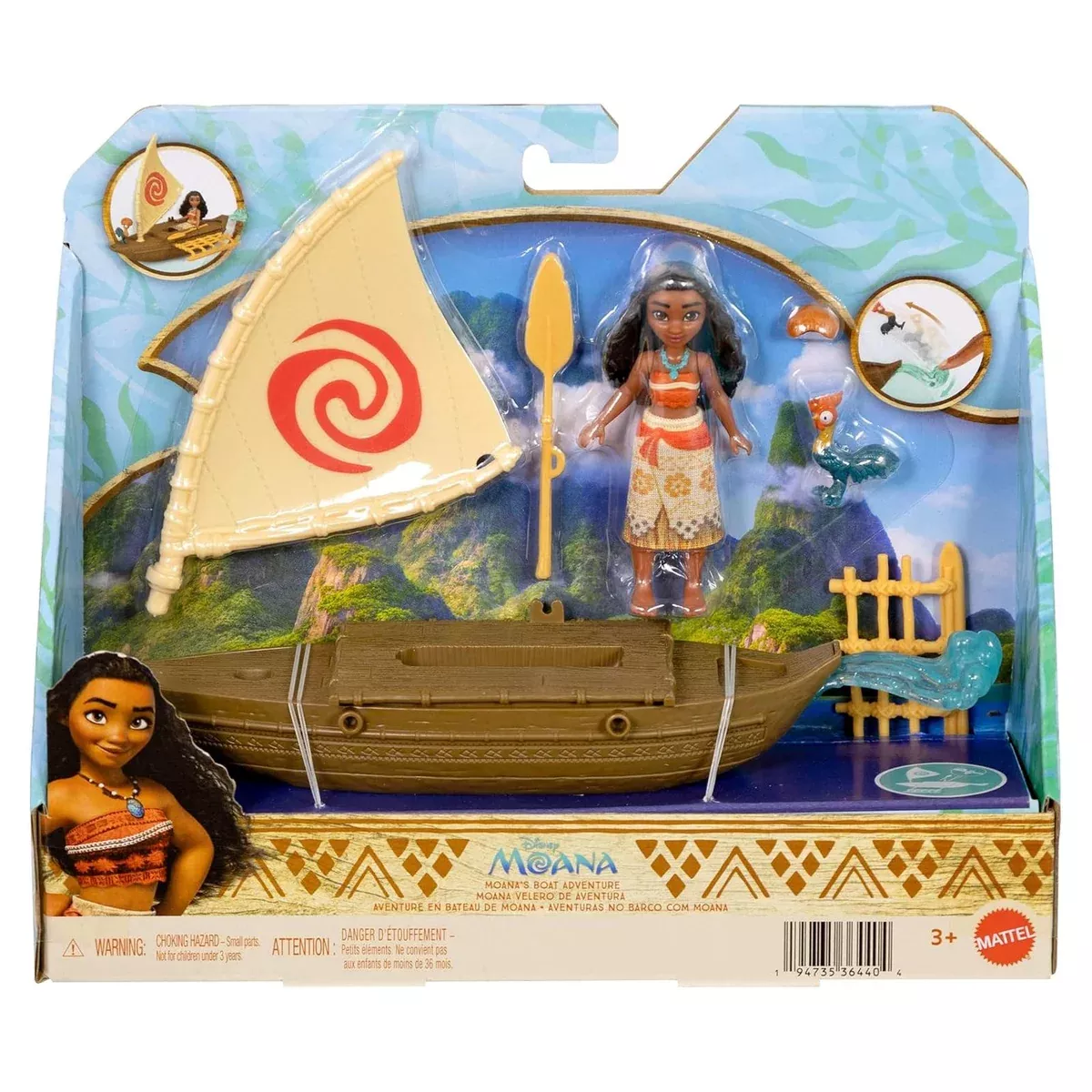 Mattel Disney Moana's Boat Adventure Playset