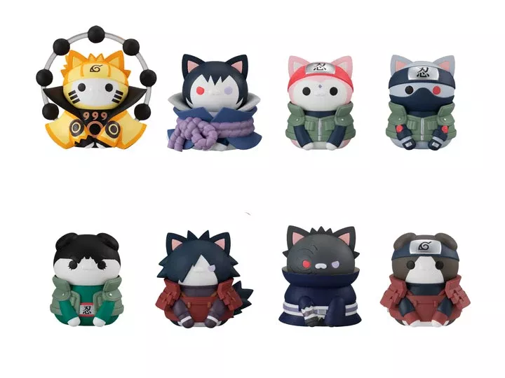 Megahouse Naruto Nyaruto! Last Battle Ver. Trading Figures Box Set of 8