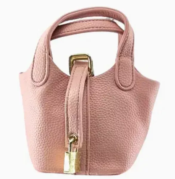 Mini Bucket Purse With Lock