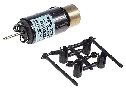 Northwest Short Line 162-4 Repower Kit for Wide Diesels,Switchers w/NWSL 2032D9 Motor -- Large, Single Flywheel for Wide-Body Geared Diesels Under 40' Whlbse (F-Unit HO Scale