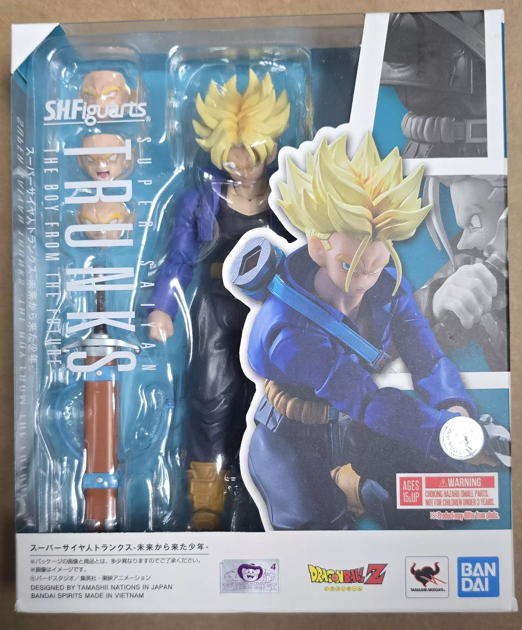*Open Box* S.H. Figuarts Dragon Ball Z Super Saiyan Trunks -The Boy From The Future- Action Figure