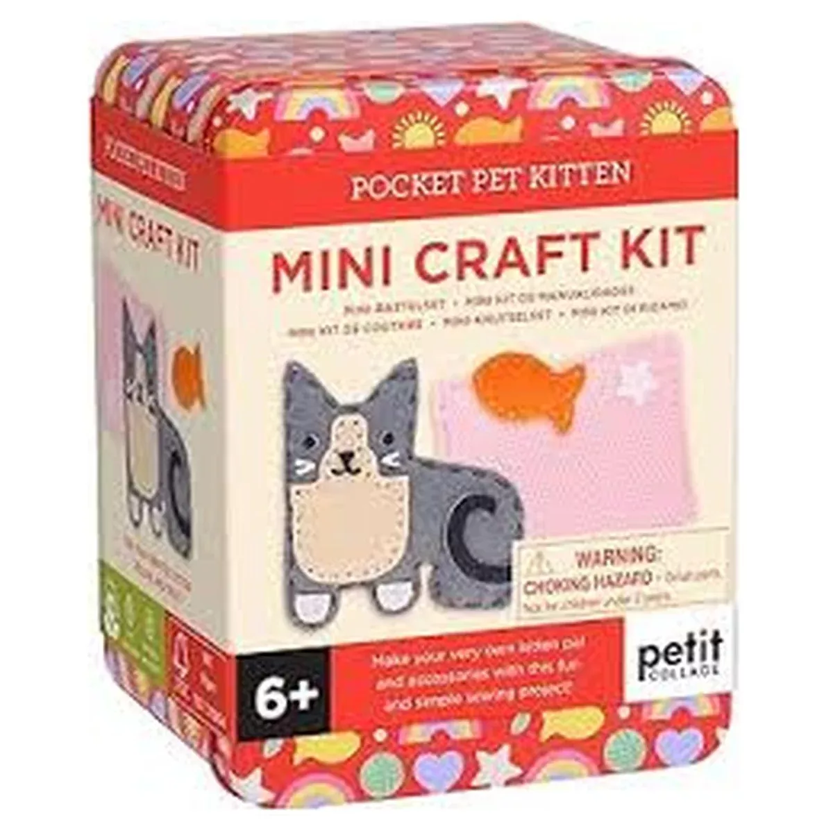 Petit Collage Packet Kitten Mini Craft Kit