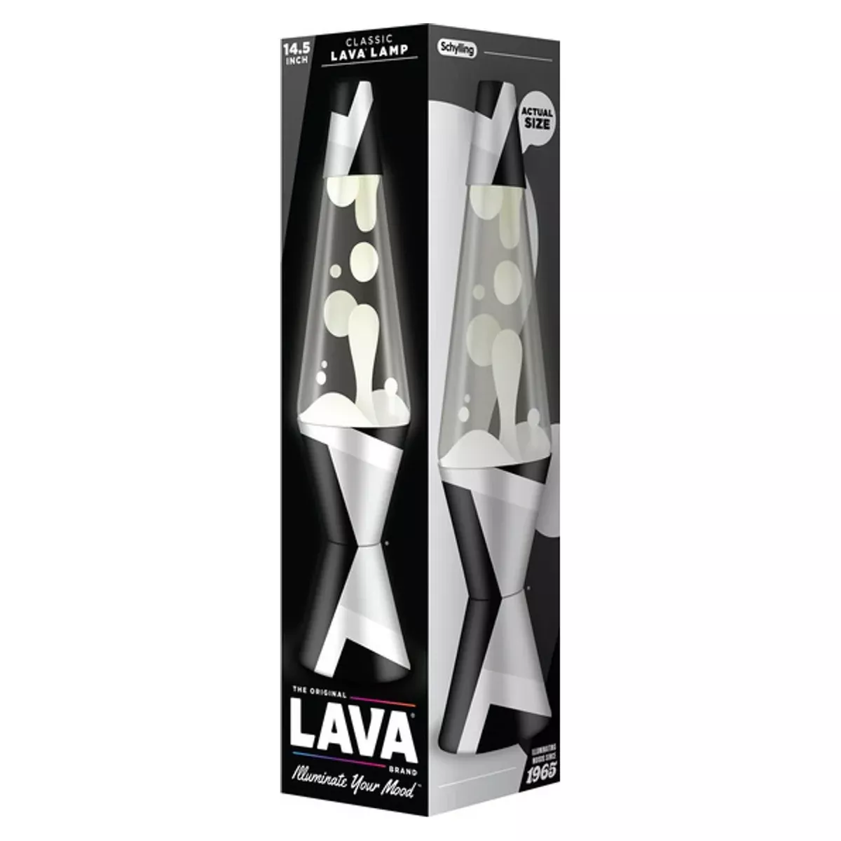 Schylling Polygonal White Tone 14.5 Inch Classic Lava Lamp