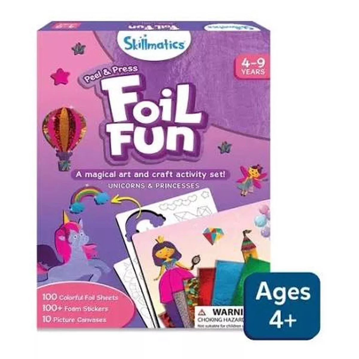 Skillmatics Peel And Press Foil Fun Unicorn And Princesses Set