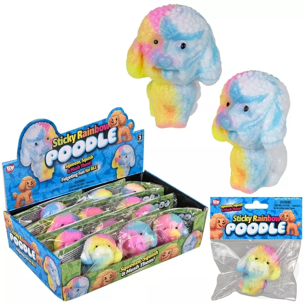 Sticky Rainbow Poodle Squishy