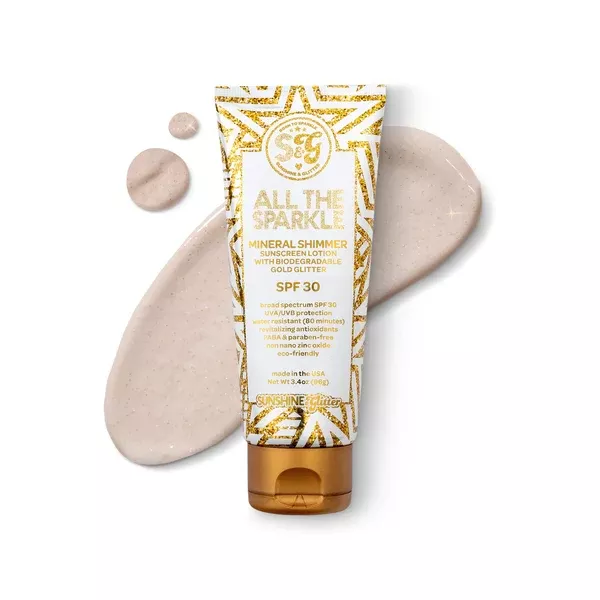 Sunshine & Glitter All the Sparkle Mineral Shimmer SPF 30