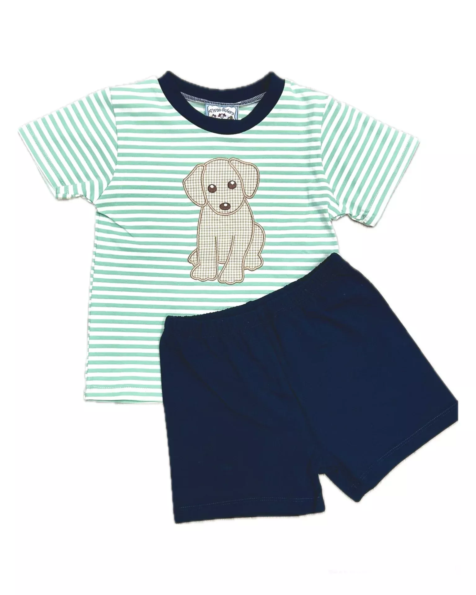 Three Sisters Boys Short Set - Puppy