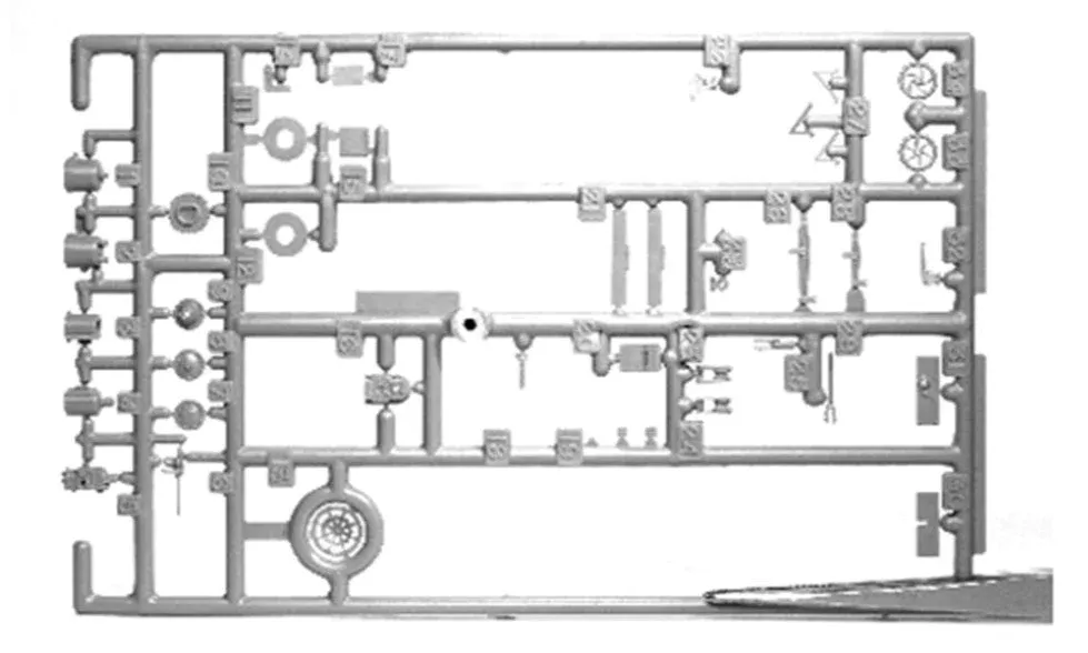 TICHY TRAIN GROUP #3013 HO SCALE BRAKE GEAR AB STYLE (1 SET)