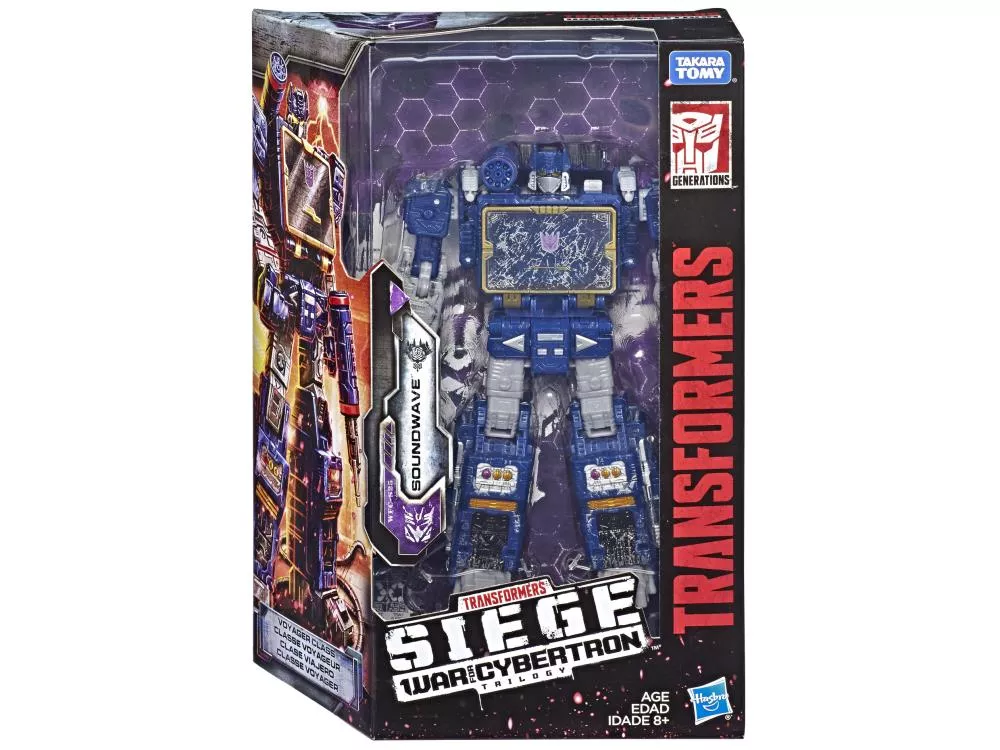 Transformers Generations War For Cybertron: Siege Voyager Soundwave Action Figure WFC-S25