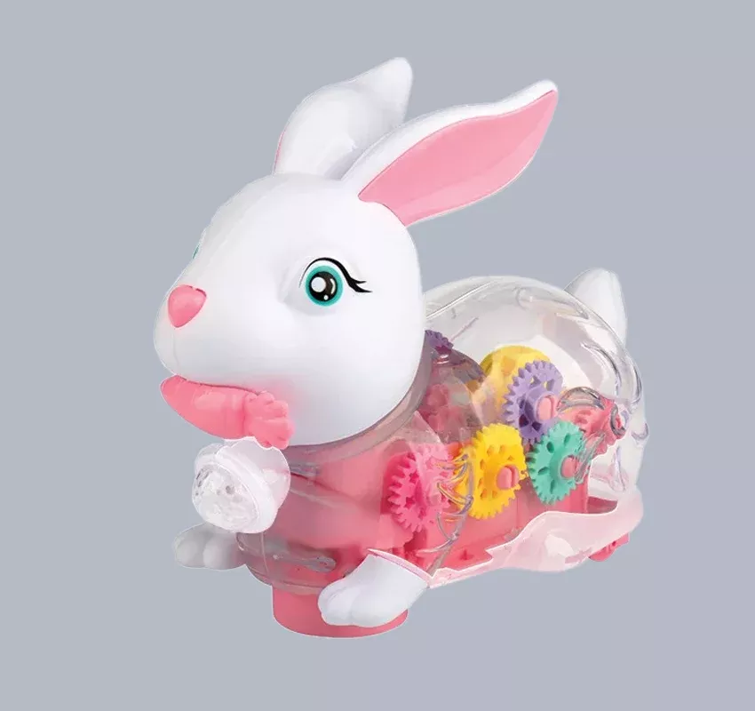 Transparent Gear Electric Rabbit