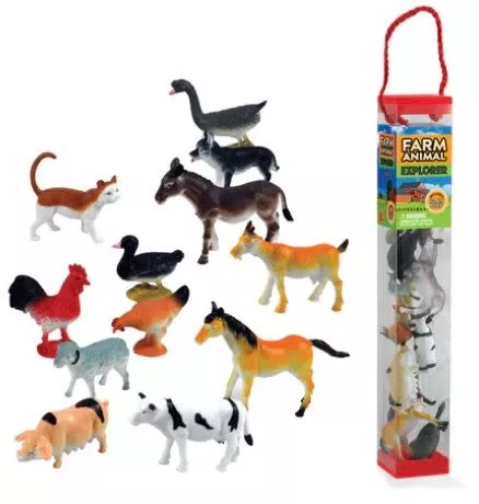 WOW Toyz Farm Animals Tube Assorted
