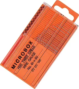 Zona 37-150 20-Piece High-Speed Steel Twist Drill Set -- Nos. 61 to 80 ALL Scale
