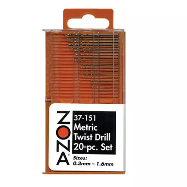 Zona 37-151 Metric High Speed Twist Drill Bit Set Hobby Craft Tool for Modeling