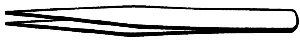 Zona 37-542 Tweezers -- Fine Point - 4-1/4"10.8cm Length ALL Scale