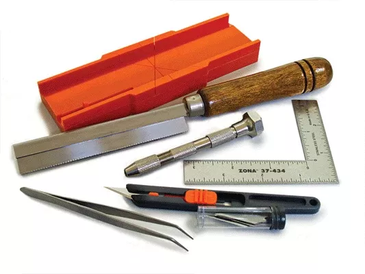 Zona 38-700 Hobby Tool Kit -- Includes 1 Each: 795-251, -37140, -37434, -37548 & -39850 ALL Scale