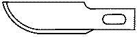 Zona 39-923 Replacement Hobby Blade -- #10 Curved Edge ALL Scale